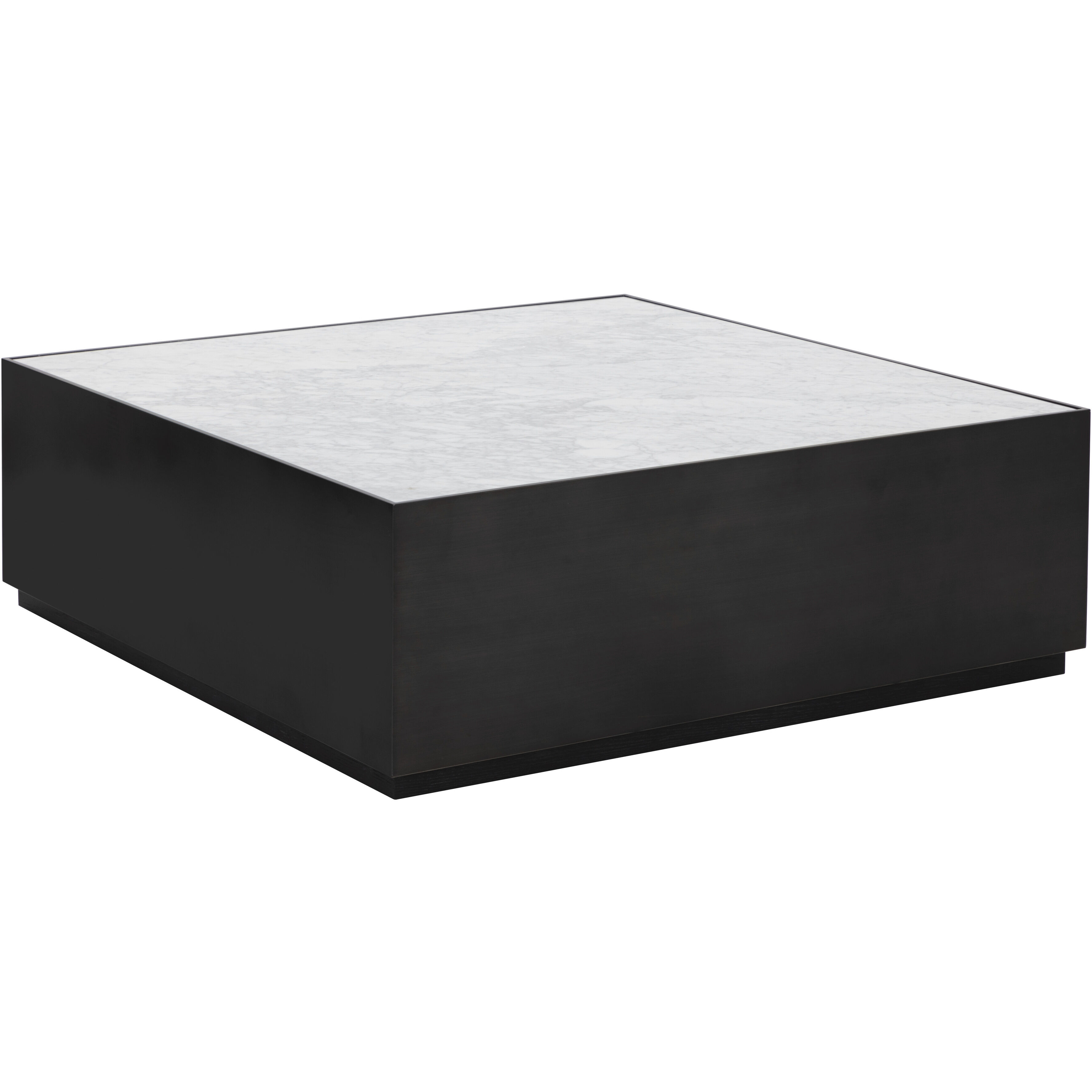 Selah 47.25 X 47.25 inch White / Black Coffee Table